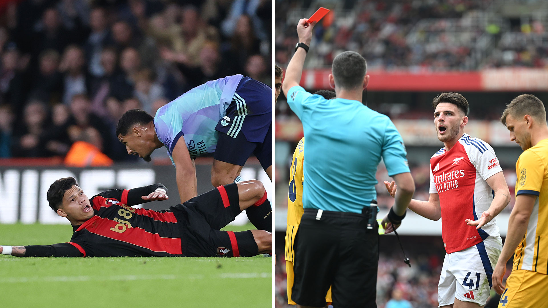 Arsenal lenient referee decisions