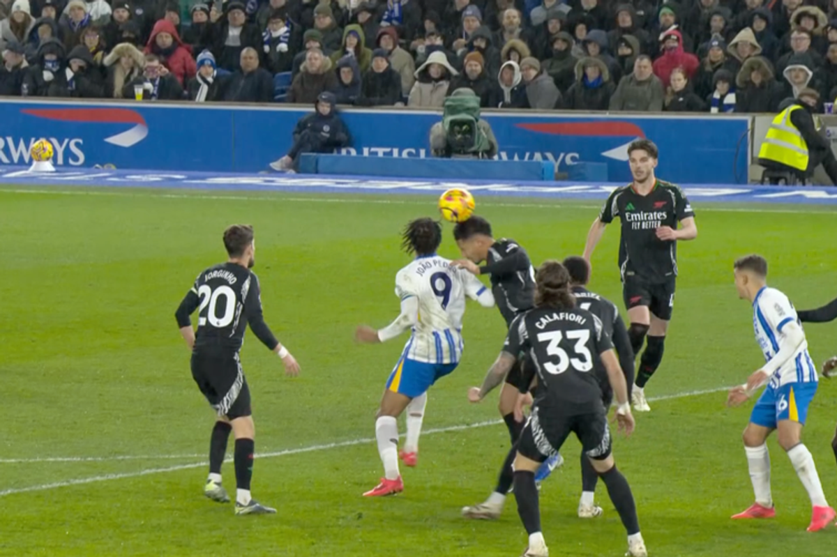 William Saliba vs Brighton penalty