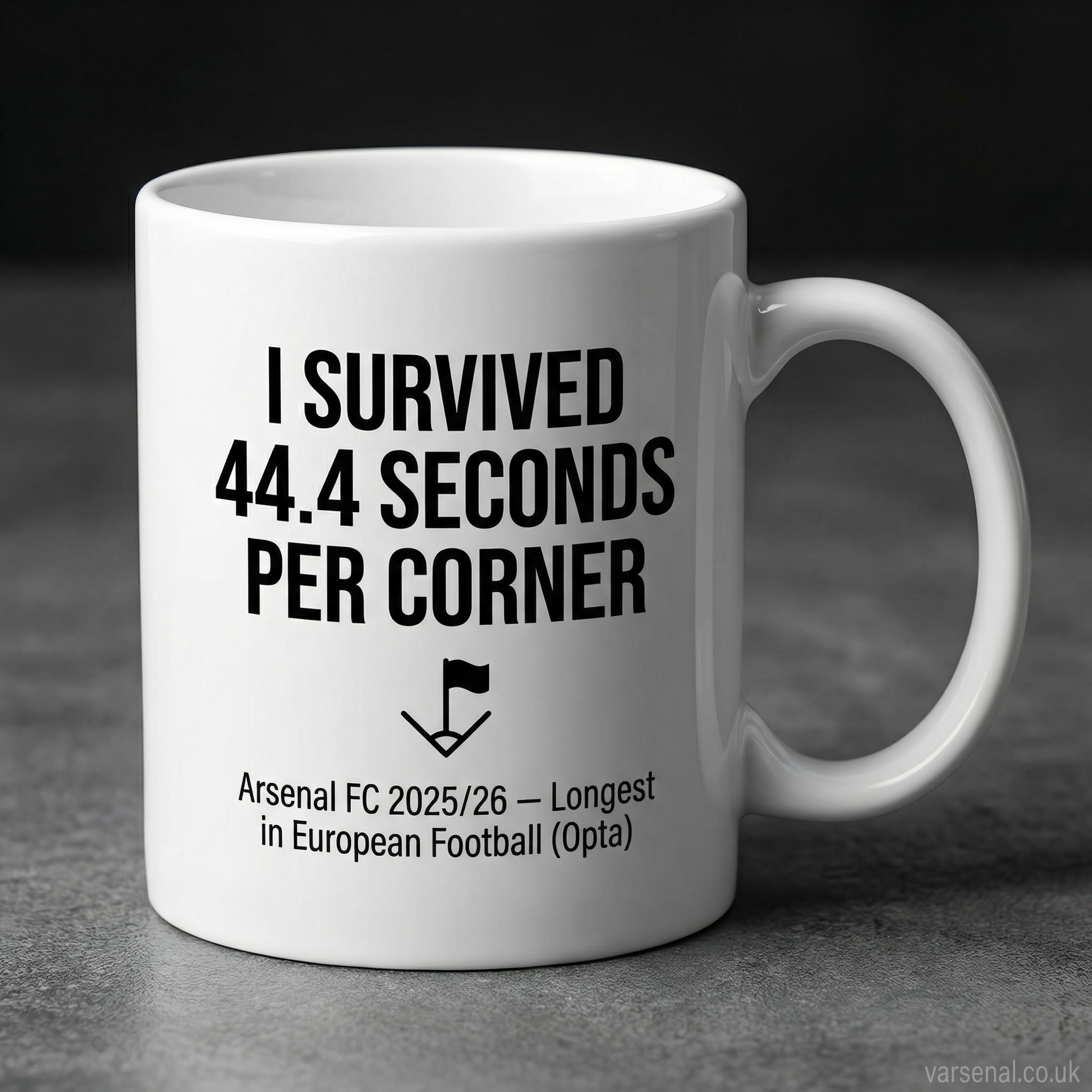 I Survived 44.4 Seconds Per Corner Mug